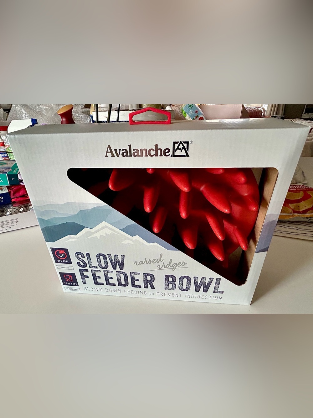 Large dog slow feeder bowl NWT
